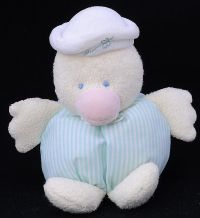 Carters Prestige Sailor Hat Duck Plush Rattle Lovey